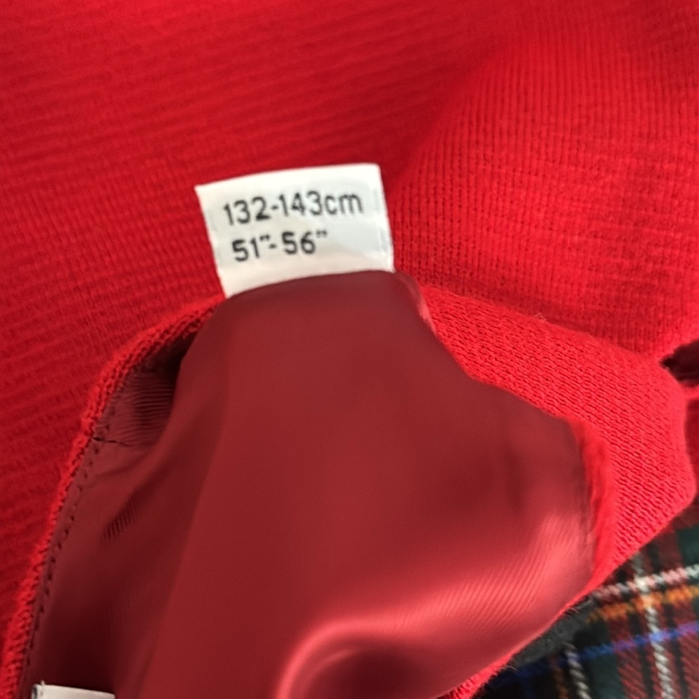 Dolce & Gabbana Tartan Plaid Dress with Doll Broach. Size 9/10. - Picture 12 of 13